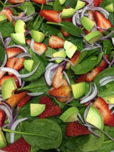 purple onion caterer stouffville strawberry salad